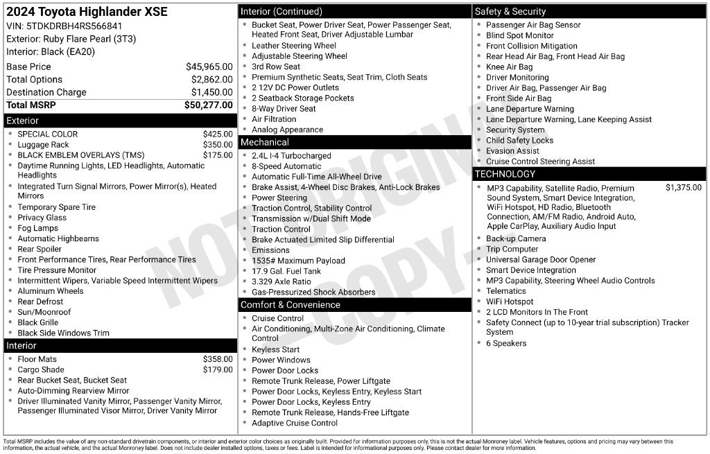 Used 2024 Red Toyota XSE image 6