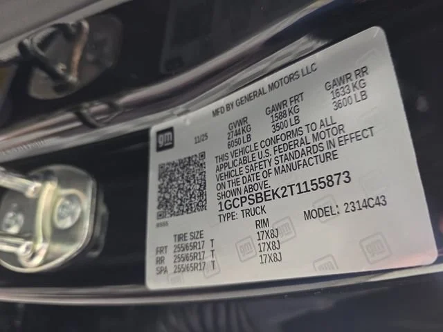 Used 2026 Black Chevrolet WT image 10
