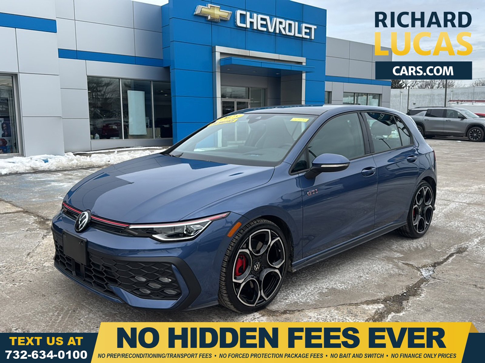 Slate Blue Metallic 5R5r 2025 Volkswagen Golf GTI Autobahn FWD Hatchback Front-Wheel Drive