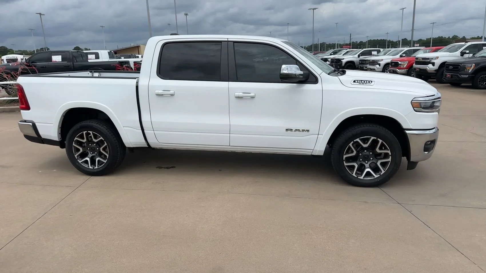 Used 2025 Bright White Clearcoat Ram Laramie image 2