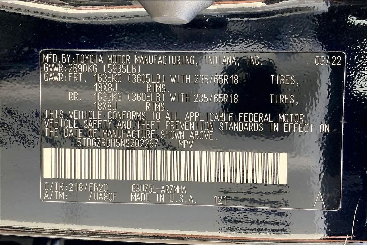 Used 2022 Midnight Black Metallic Toyota XLE image 34