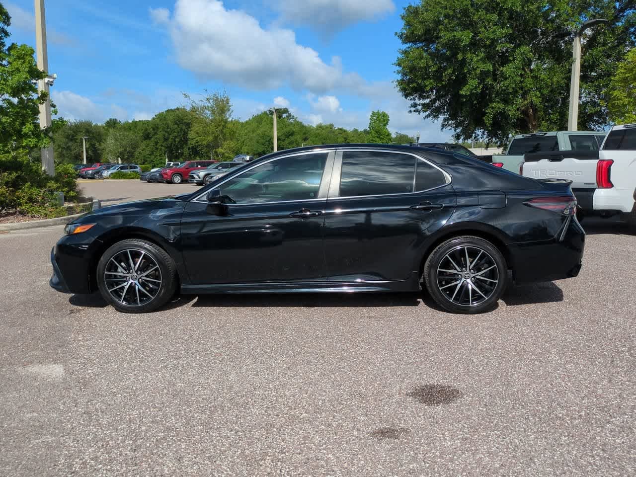 Certified Used 2024 Midnight Black Metallic Toyota SE image 3