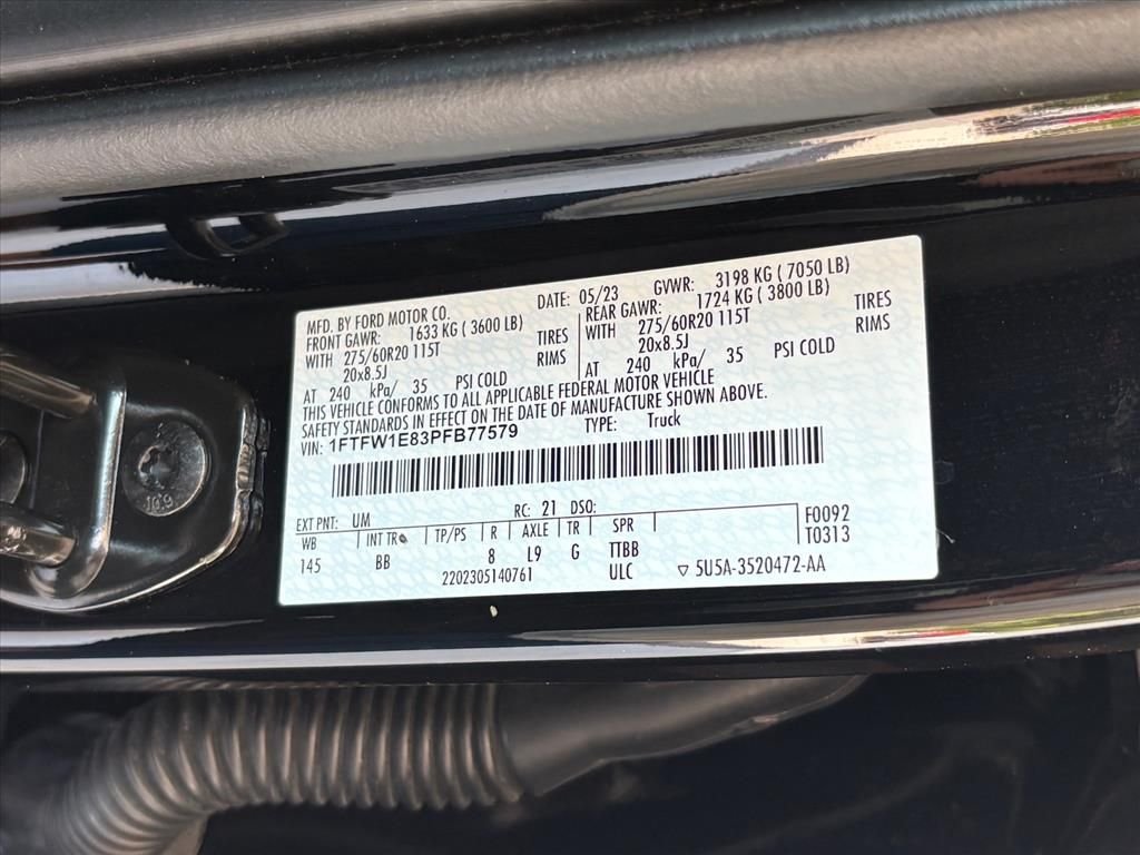 Used 2023 Black Metallic Ford Platinum image 30