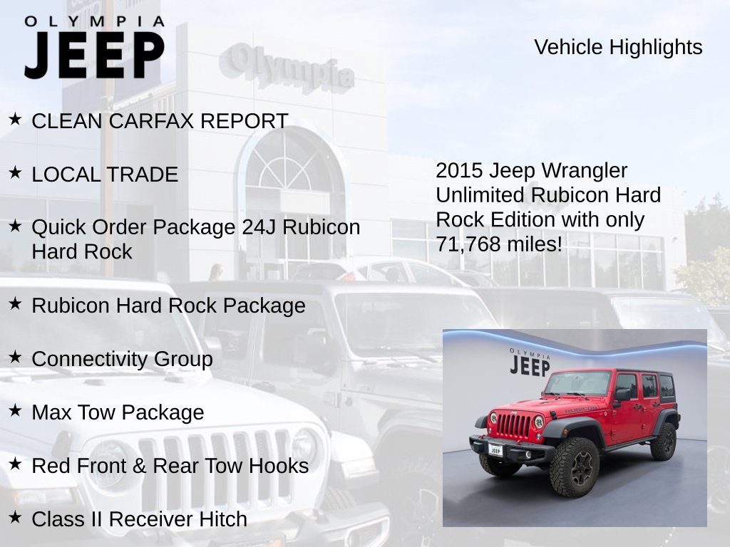 Used 2015 Red Jeep Unlimited Rubicon image 7