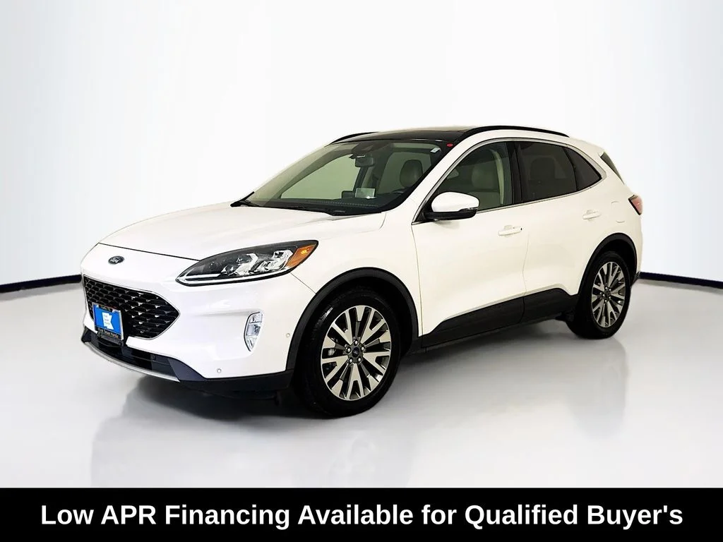 Used 2020 White Metallic Ford Titanium image 3