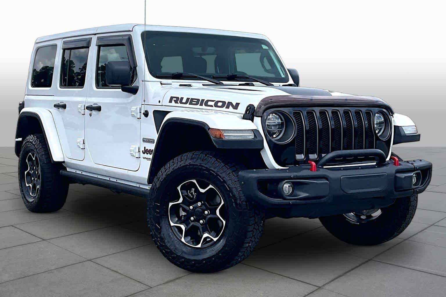 Used 2020 Bright White Clearcoat Jeep Rubicon image 3