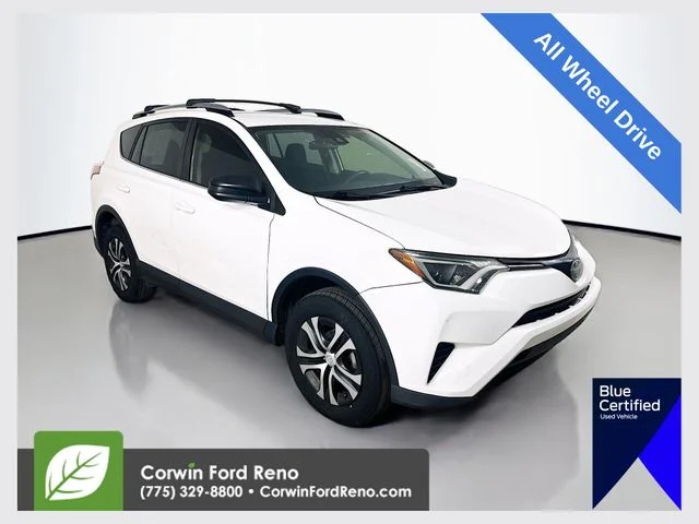 Certified Used 2018 Super White Toyota LE image 1