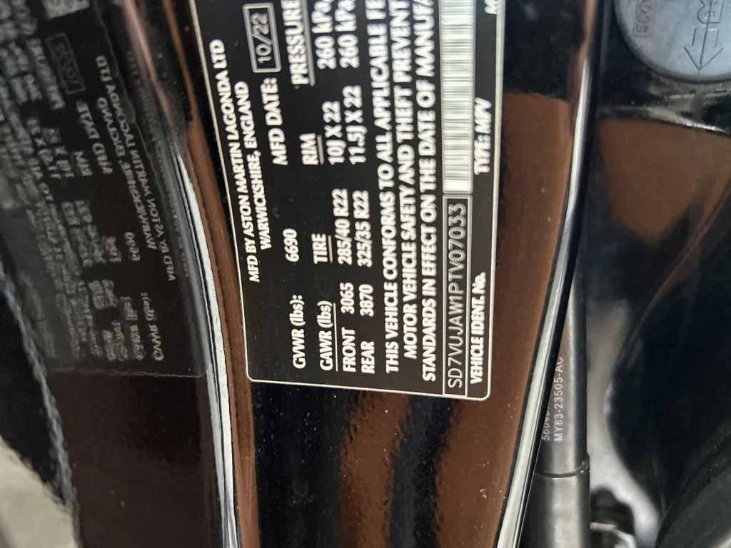 Used 2023 Black Aston Martin Base image 45