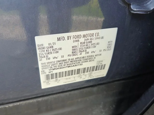 Used 2021 Blue Ford XLT image 6