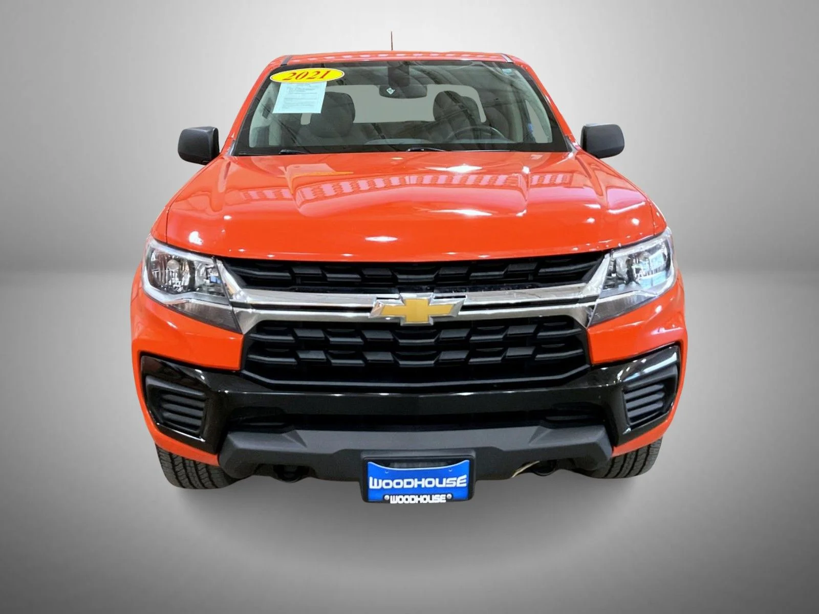 Used 2021 Orange Chevrolet Work Truck image 2