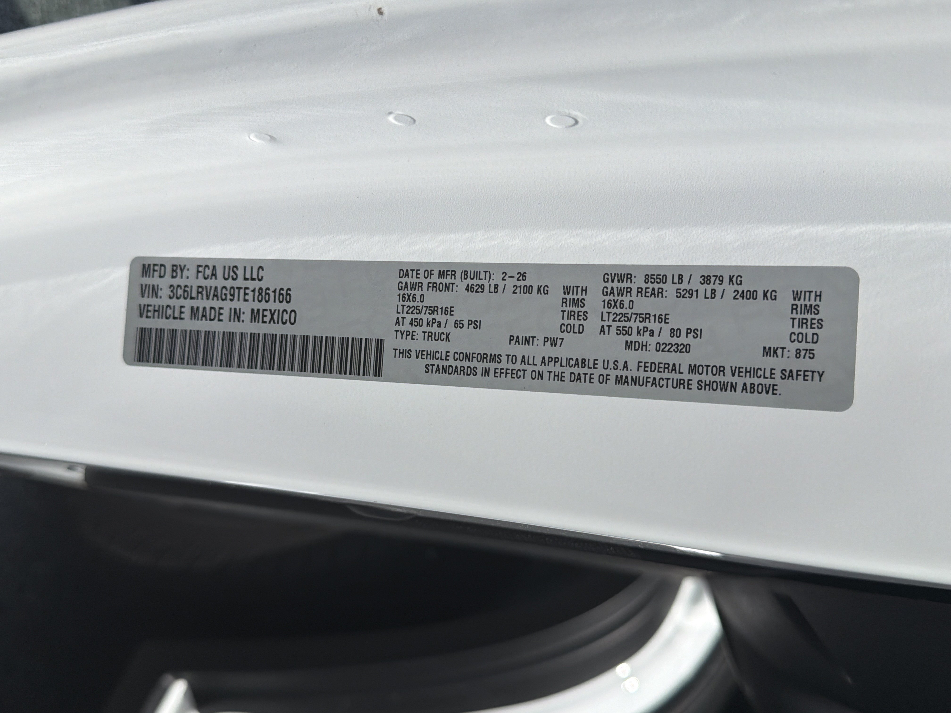 New 2026 Bright White Clearcoat RAM Low Roof image 34