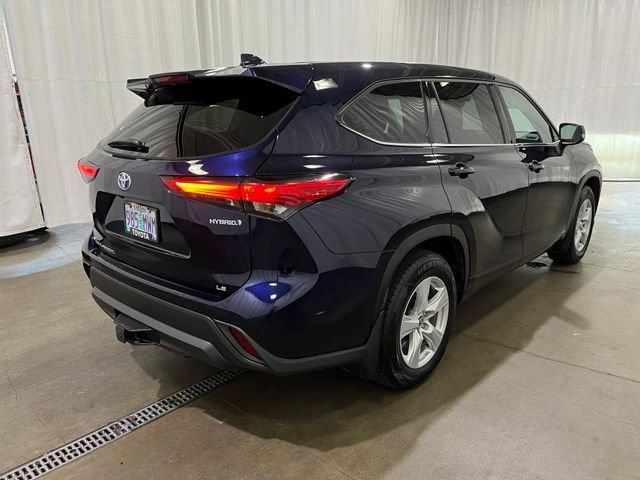Certified Used 2021 Blue Toyota LE image 3