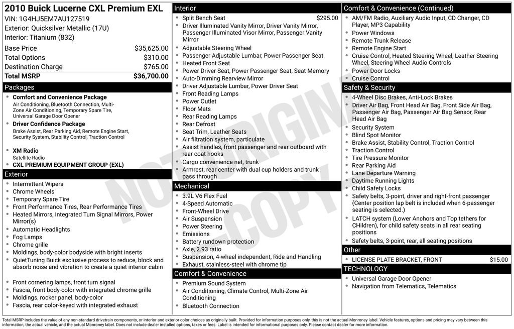 Used 2010 Silver Buick CXL Premium image 6