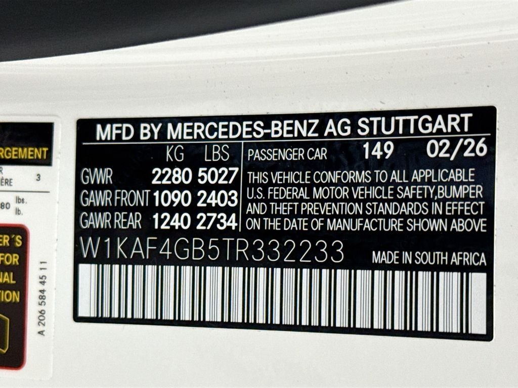 New 2026 Polar White Mercedes-Benz C 300 image 35
