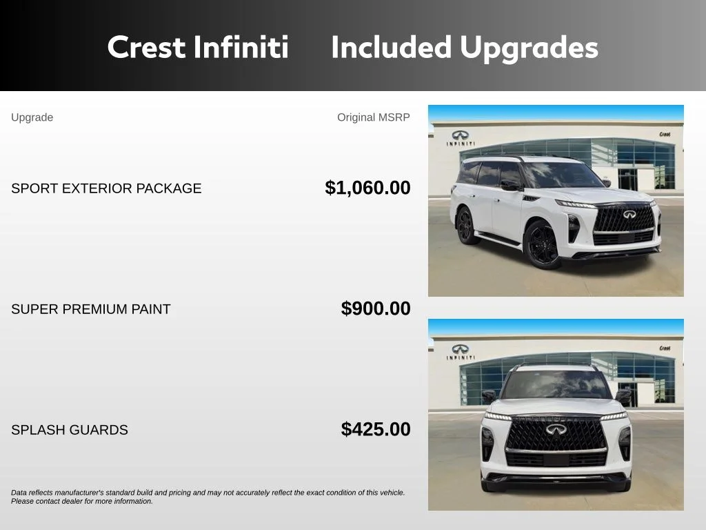 Certified Used 2026 Radiant White INFINITI SPORT image 5