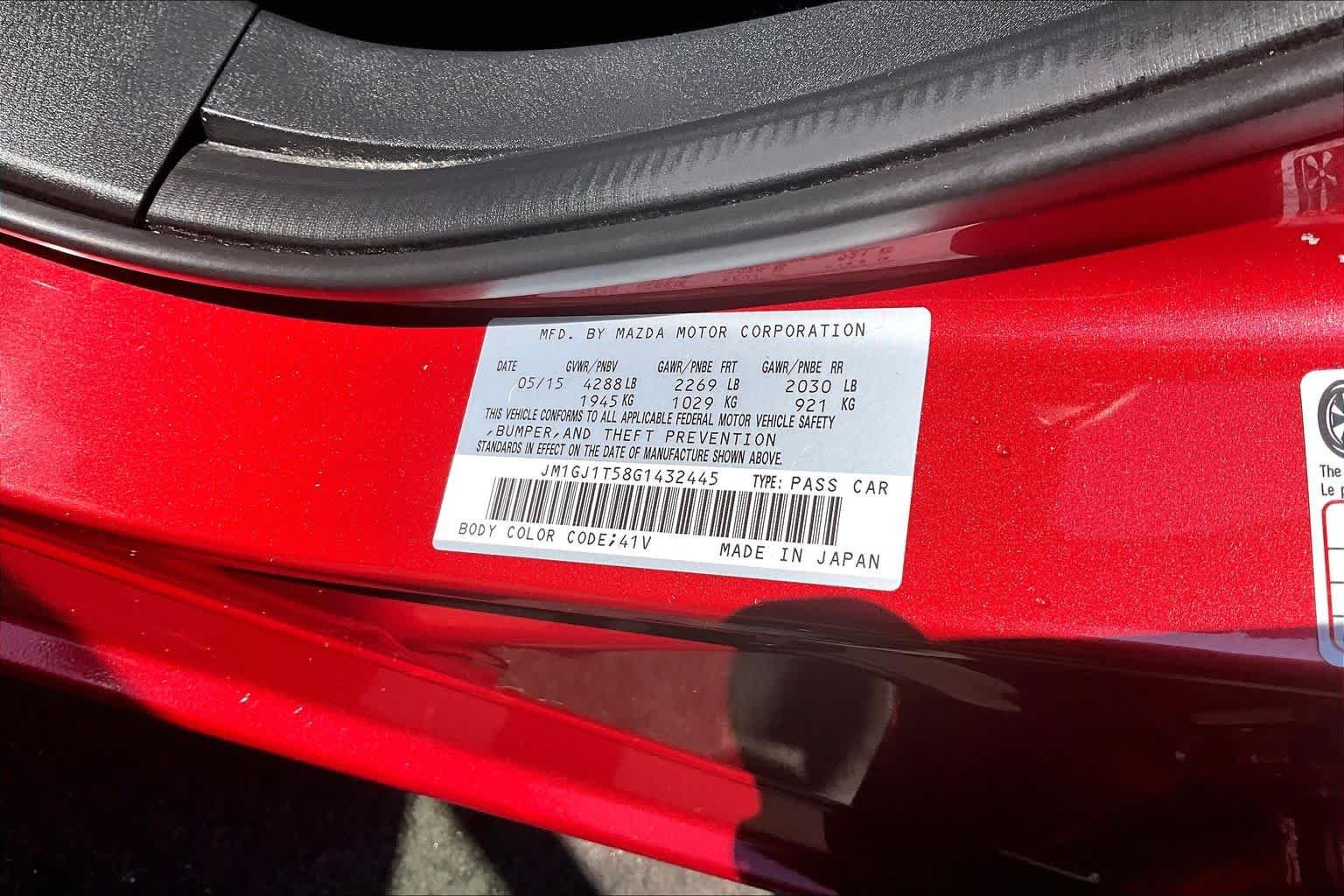 Used 2016 Soul Red Metallic Mazda i Touring image 33