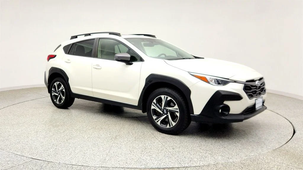 Used 2024 Crystal White Pearl Subaru Premium AWD w/ BSD, Moonroof & All-Weather Pkg image 3