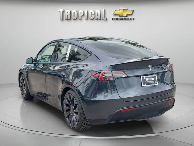 Used 2024 Gray Tesla Performance image 2