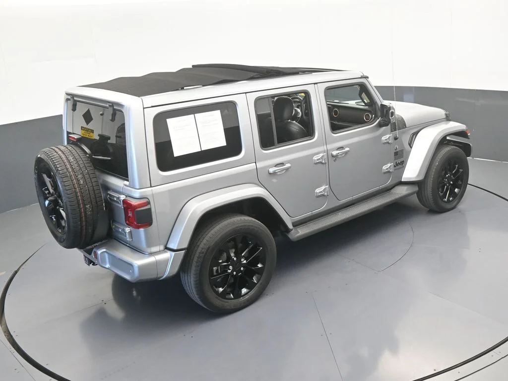 Used 2021 Billet Silver Metallic Clearcoat Jeep Unlimited Sahara High Altitude image 52