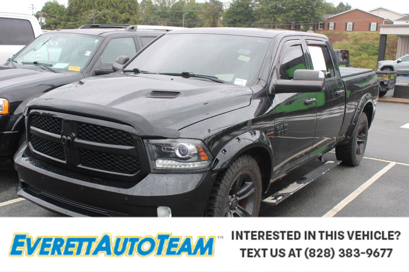 Used 2017 Brilliant Black Crystal Pearlcoat Ram Night image 1