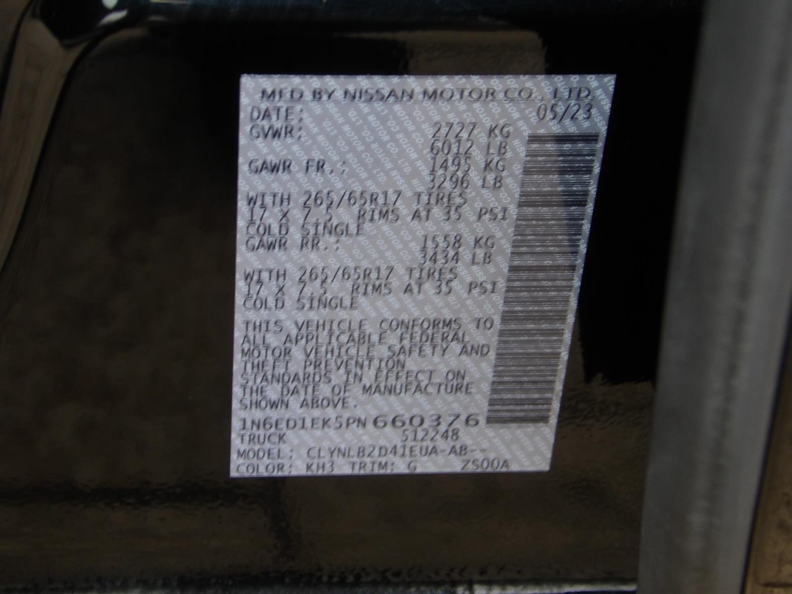 Certified Used 2023 Super Black Nissan SV image 14