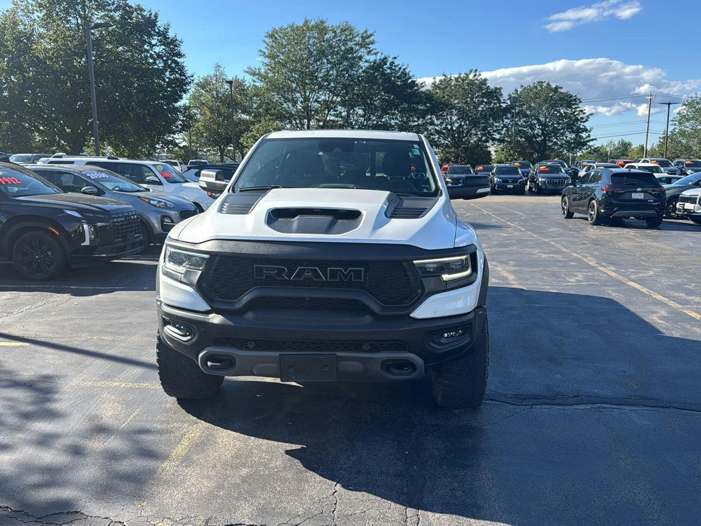 Used 2021 Bright White Clearcoat Ram TRX image 3