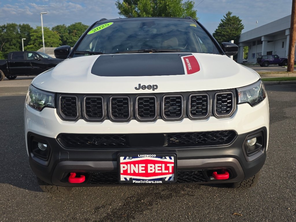 Used 2025 Bright White Clear Coat Jeep Trailhawk image 10