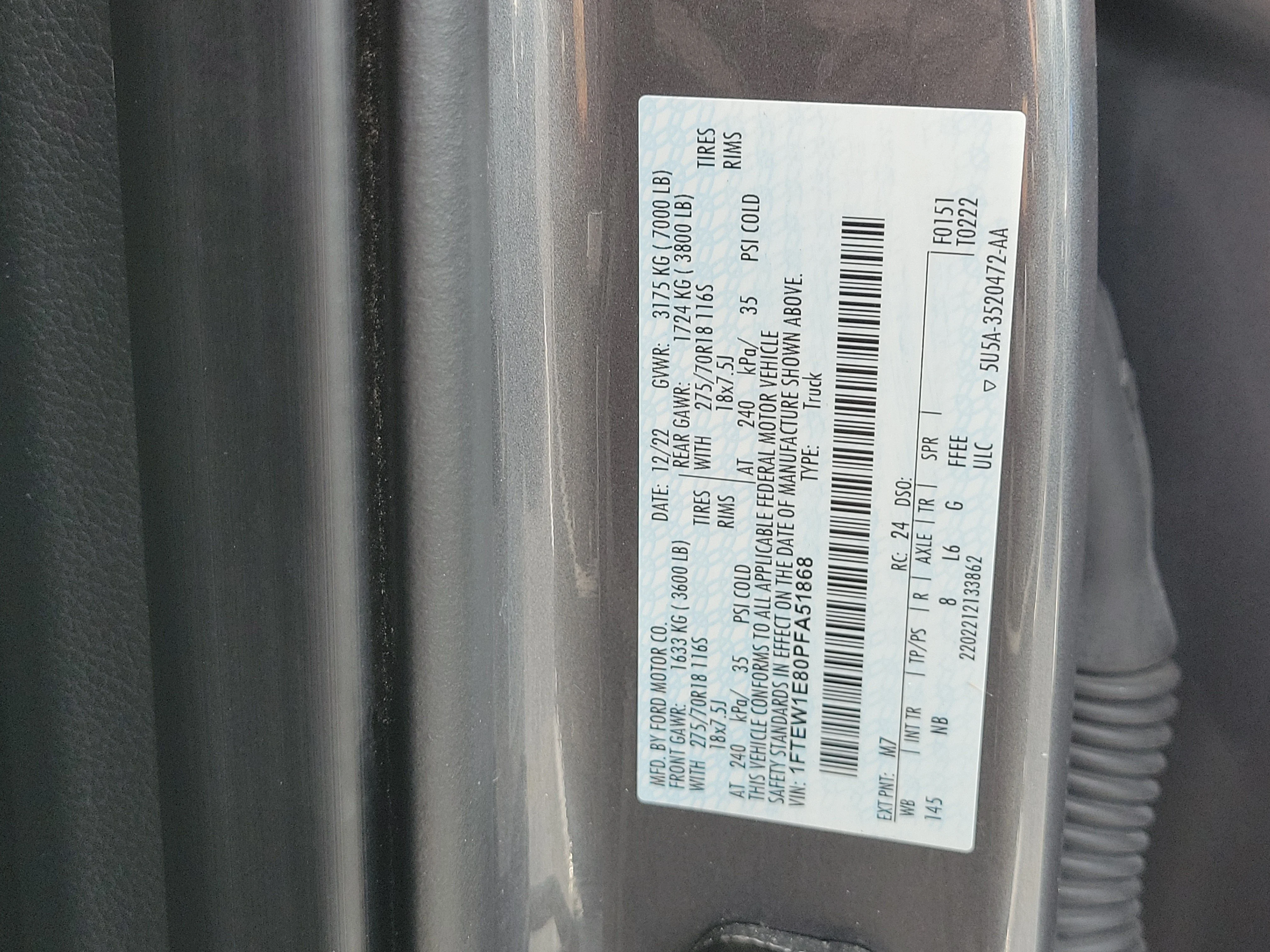Used 2023 Gray Metallic Ford Tremor image 31