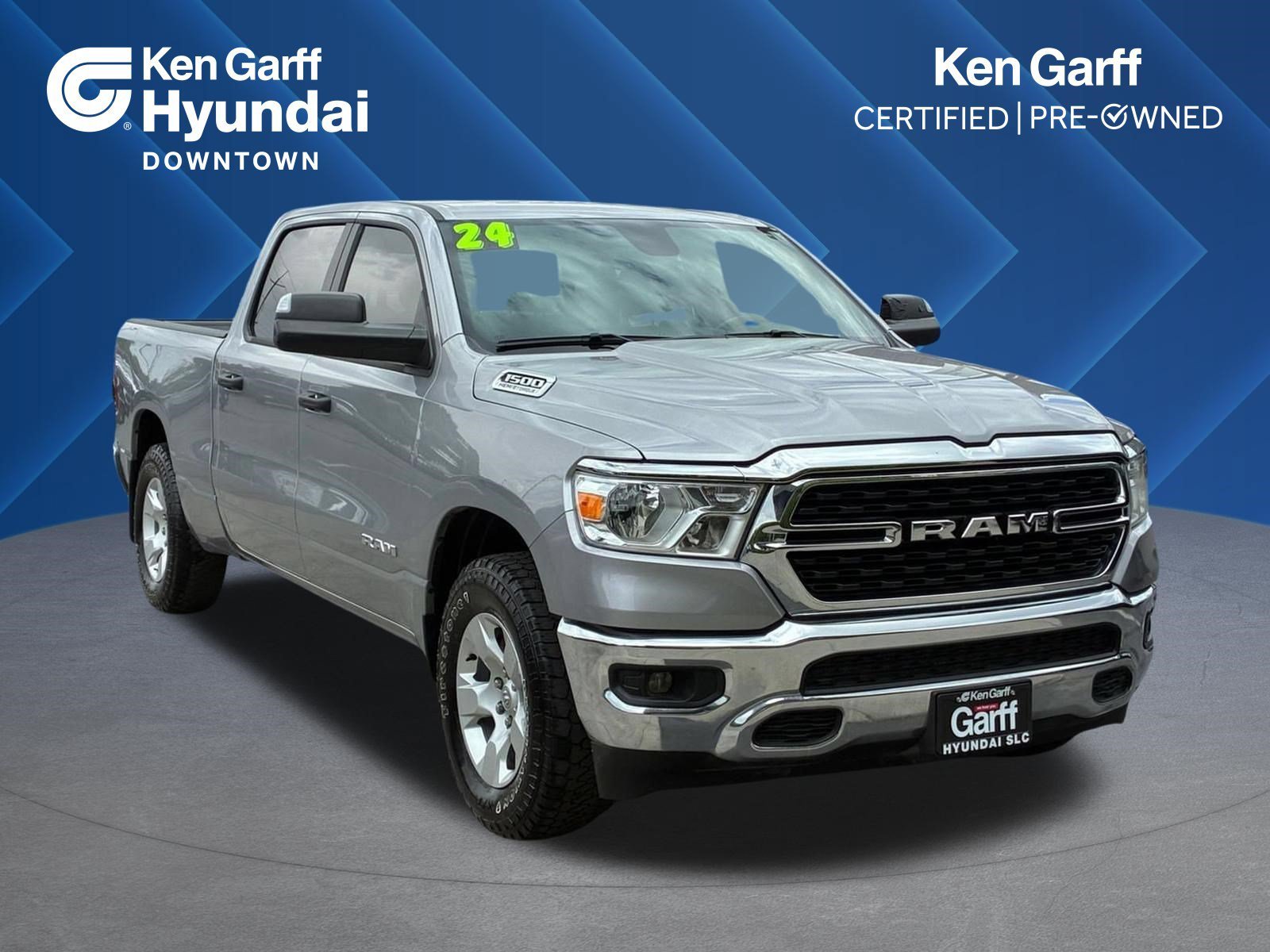 Used 2024 Billet Silver Metallic Clearcoat Ram Big Horn image 1