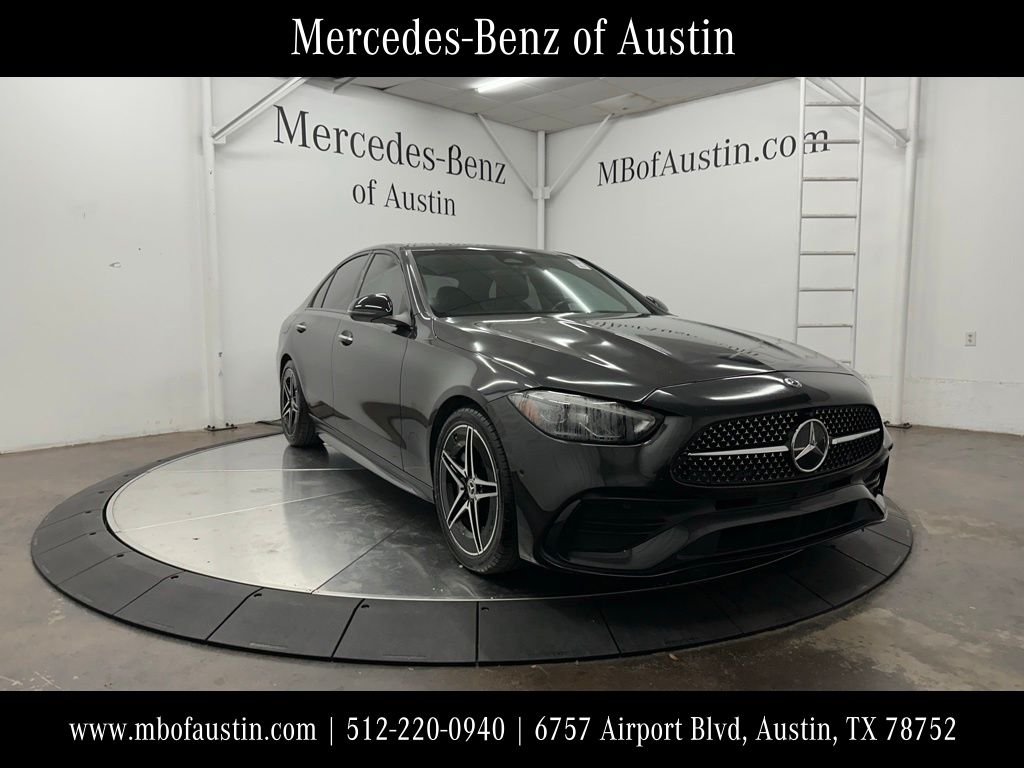 Used 2022 Black Mercedes-Benz C 300 image 1