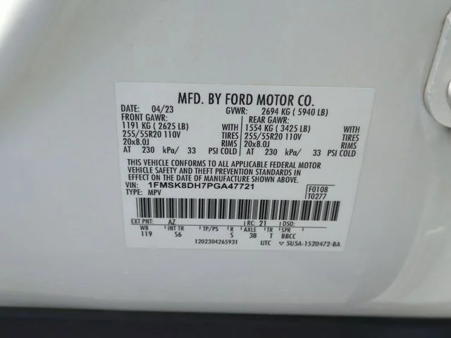 Used 2023 White Ford XLT image 37