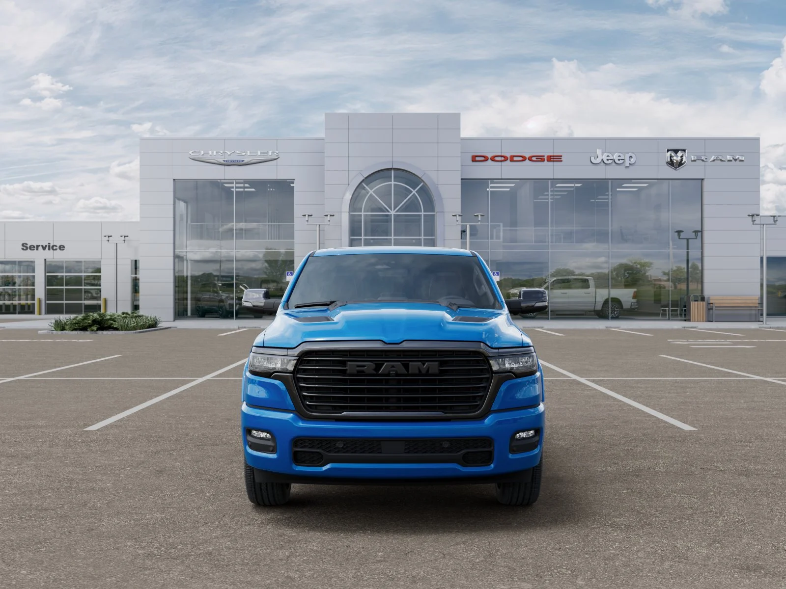 New 2026 Hydro Blue Pearl-Coat Exterior Paint RAM Laramie image 41