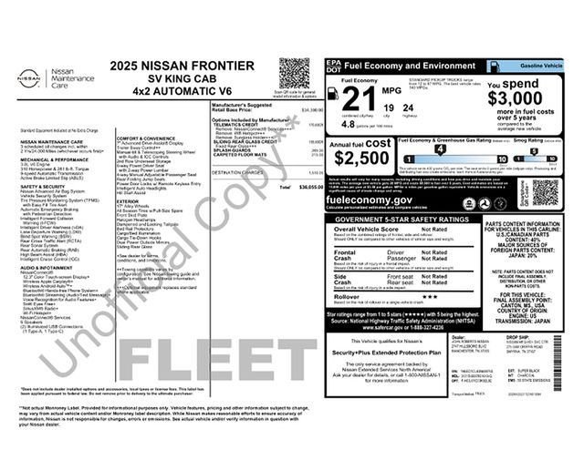 Used 2025 Black Nissan SV image 15