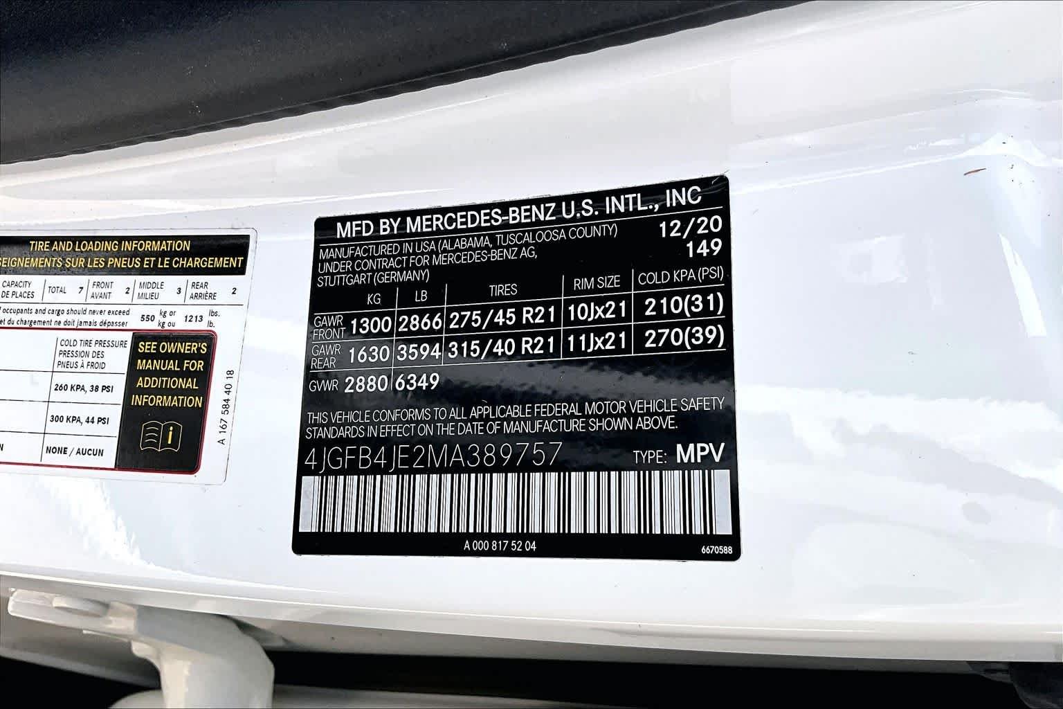 Used 2021 Polar White Mercedes-Benz GLE 350 image 37