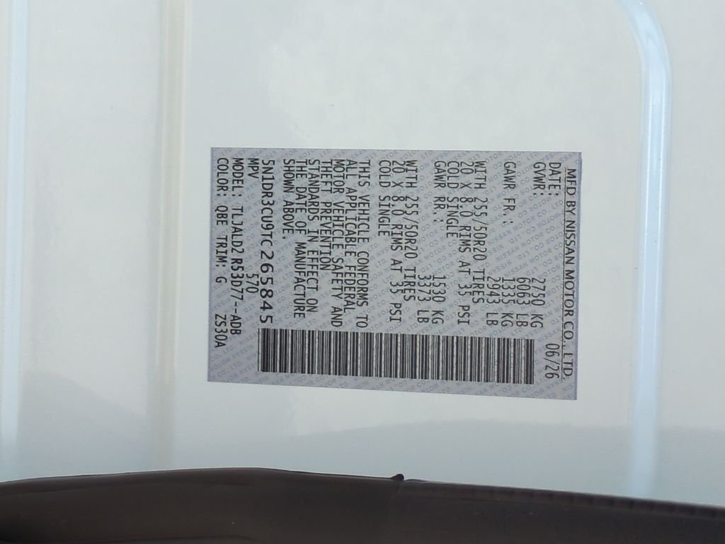 New 2026 Everest White Pearl TriCoat Nissan SL image 25