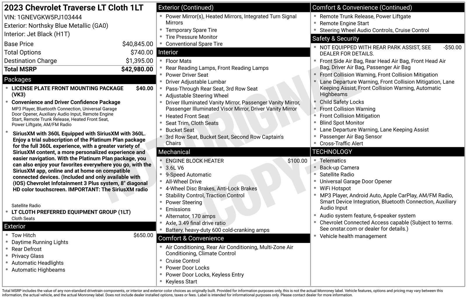 Used 2023 Blue Chevrolet LT image 75