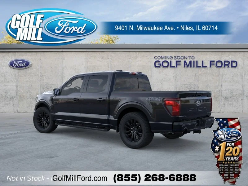 New 2026 Agate Black Metallic Ford XLT image 3