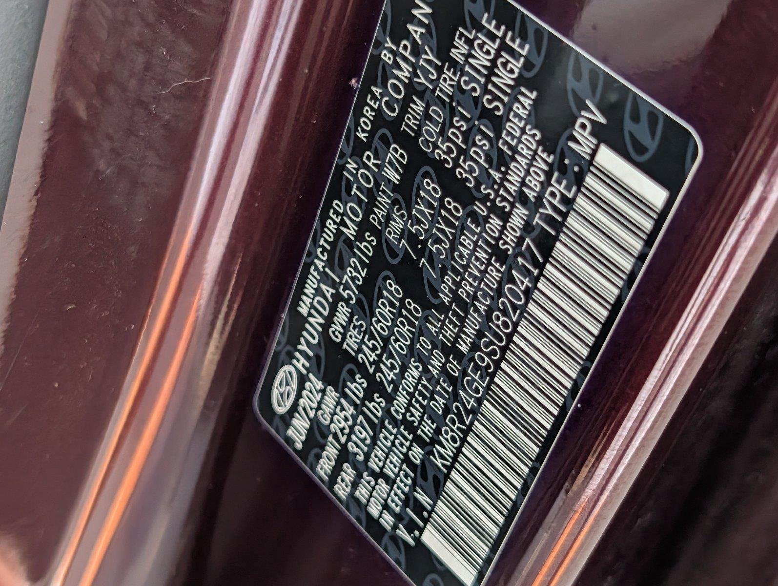 Used 2025 Sierra Burgundy Hyundai SEL image 36