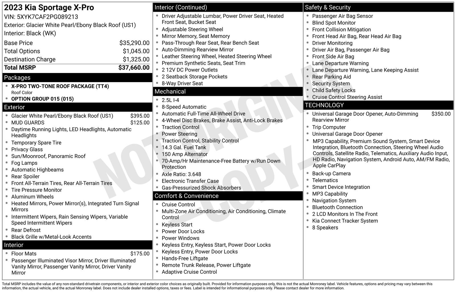 Used 2023 White Kia X-Pro image 81