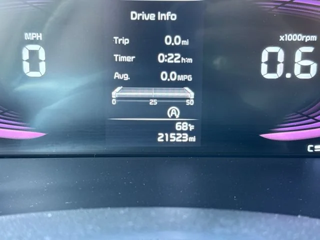 Used 2025 Surf Blue/Black Kia EX image 24