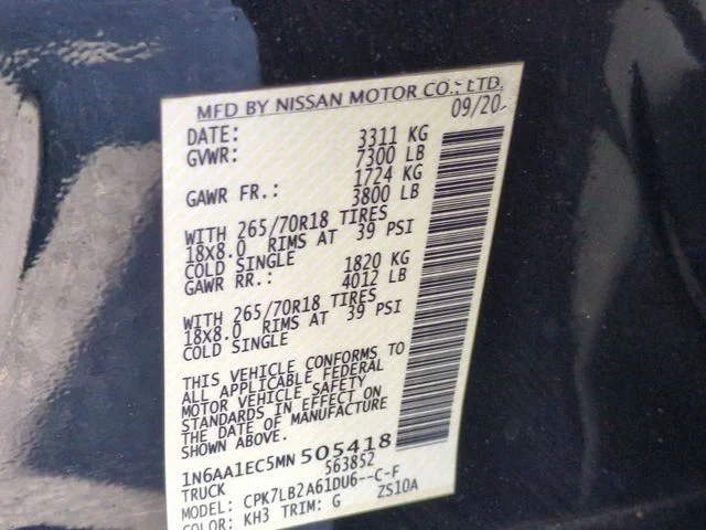Used 2021 Black Nissan SV image 38