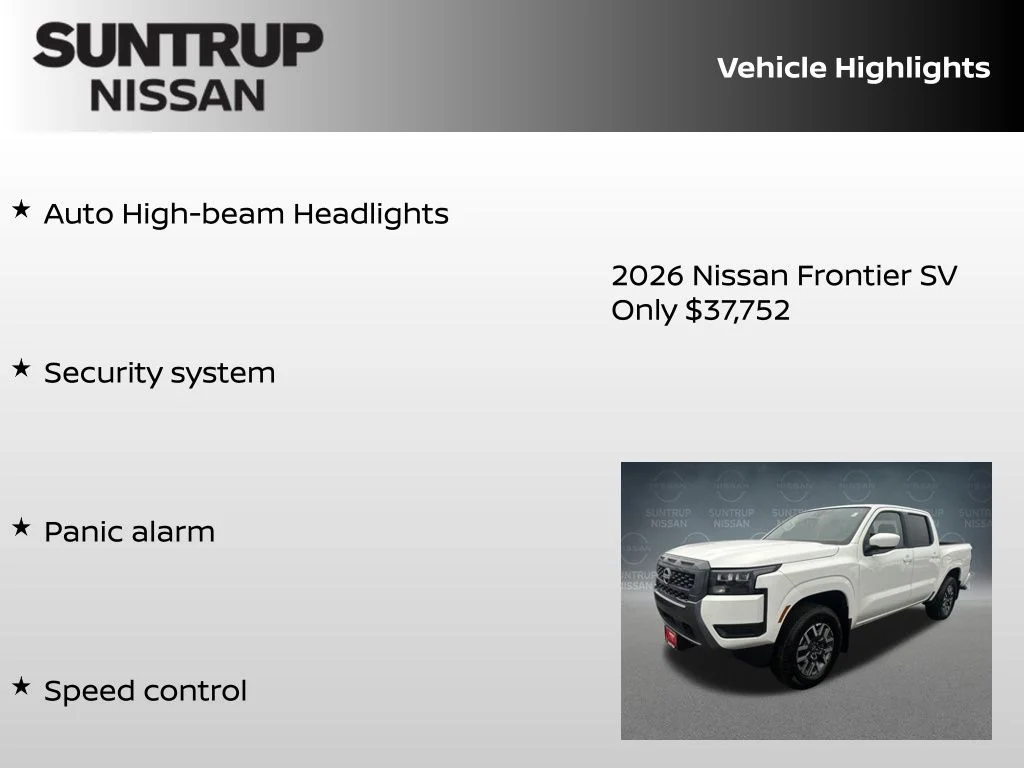 New 2026 White Nissan SV image 30