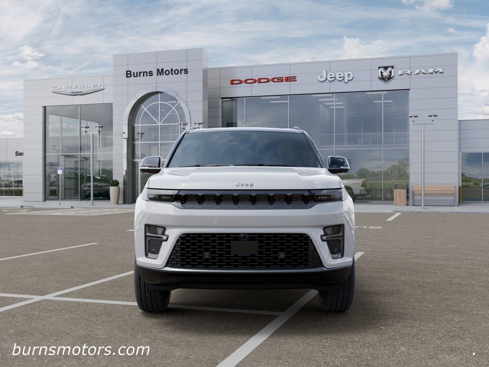 New 2026 Bright White Clear-Coat Exterior Paint Jeep Summit Reserve Black image 6