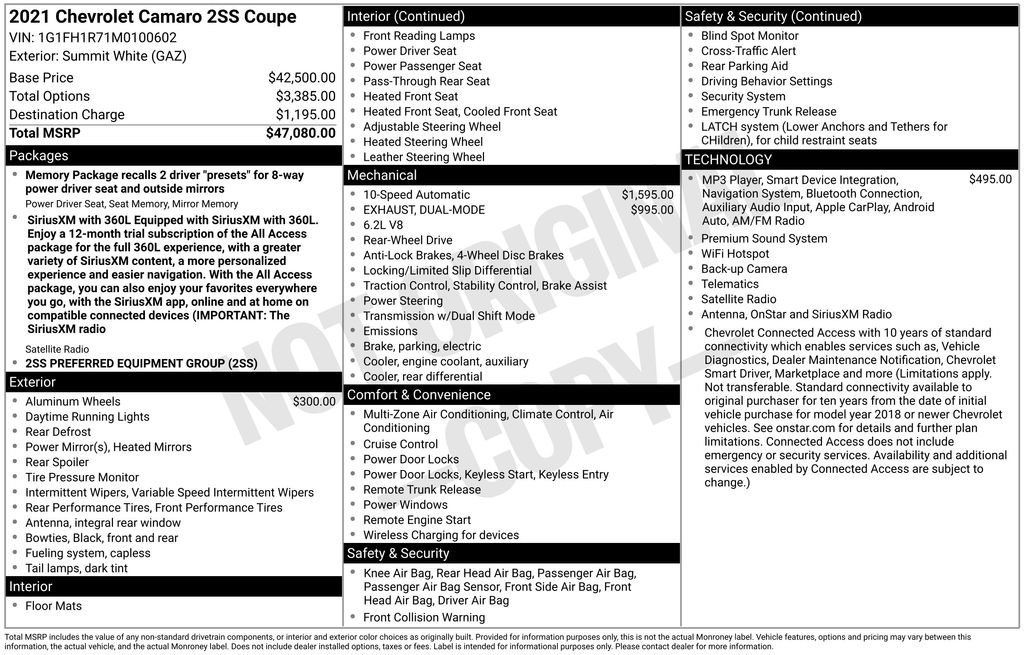 Used 2021 White Chevrolet SS image 27