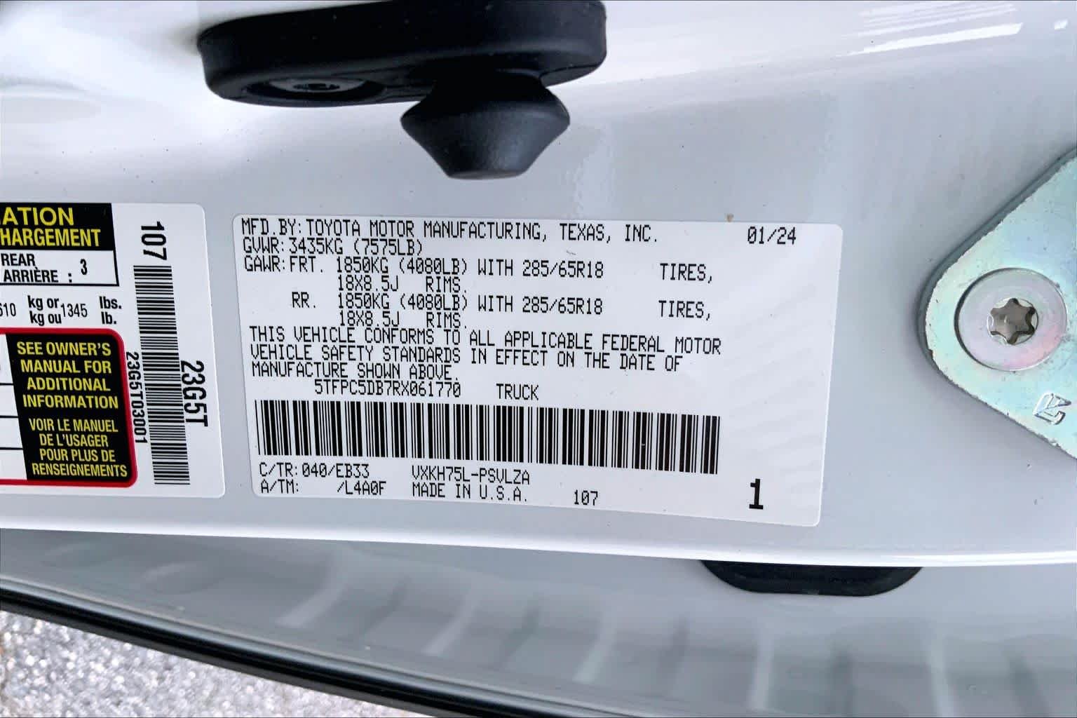Used 2024 Ice Cap Toyota TRD Pro Hybrid image 30