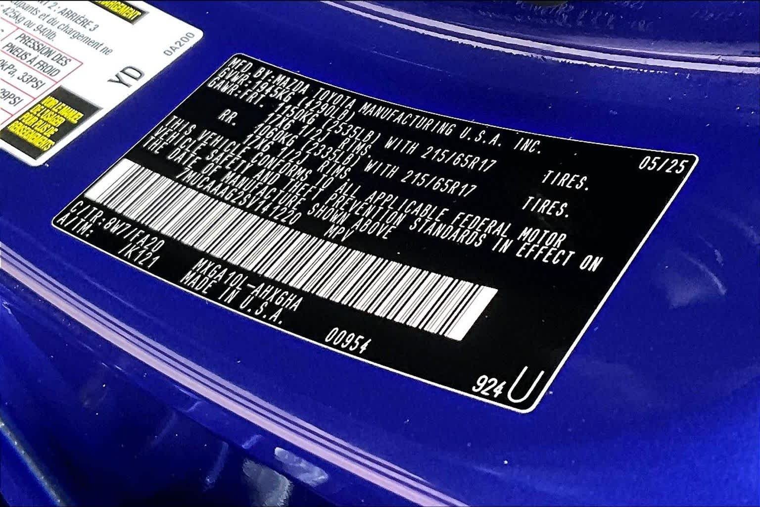 Used 2025 Blue Crush Metallic Toyota LE image 34