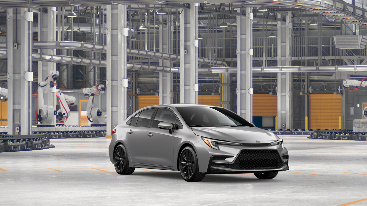 New 2027 Classic Silver Metallic Toyota Hybrid SE image 15