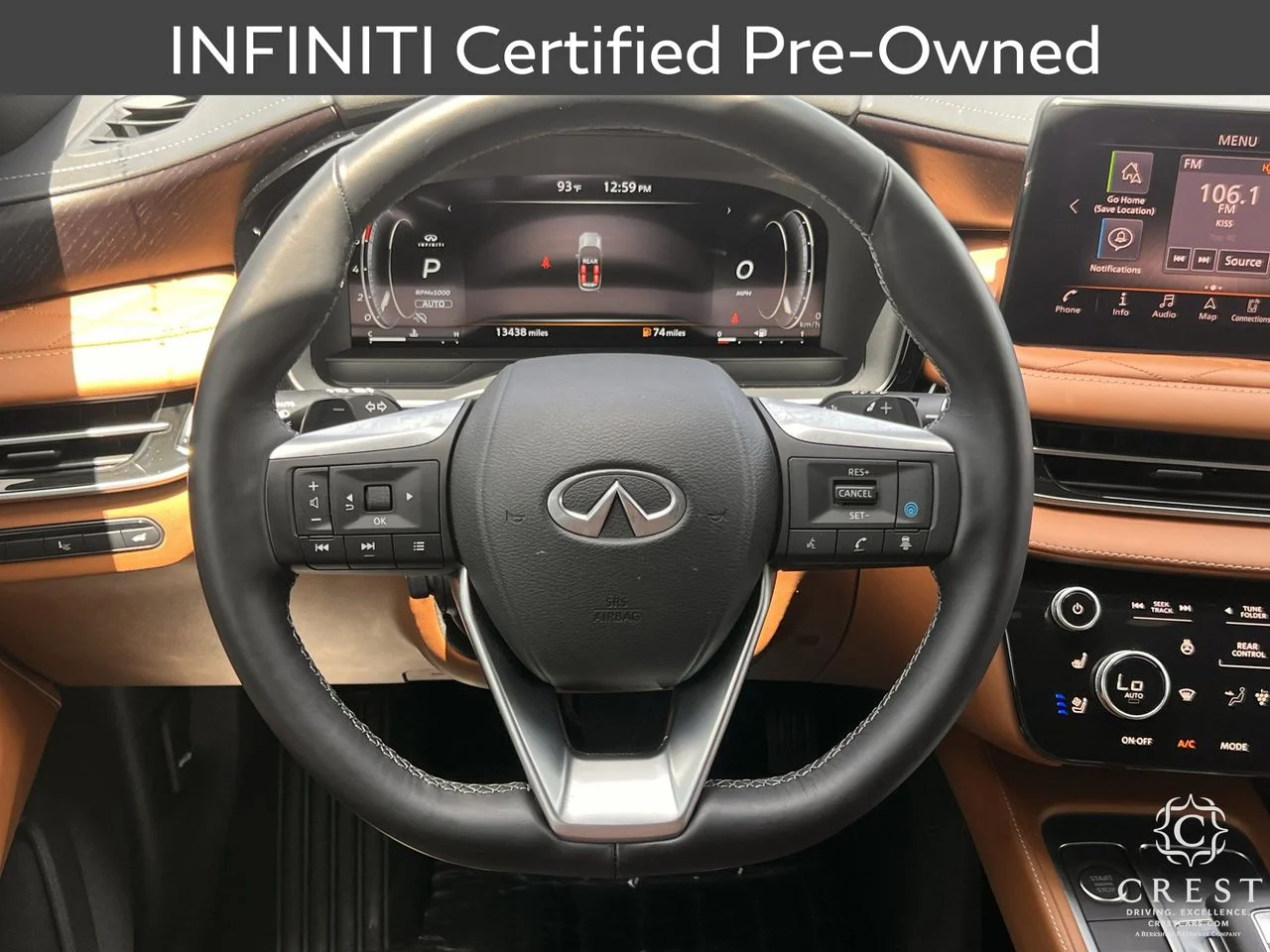Certified Used 2025 Moonbow Blue Black Obsidian INFINITI AUTOGRAPH image 15