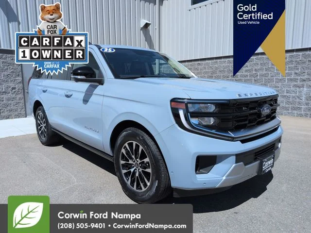 Certified Used 2025 Gray Ford Platinum image 1