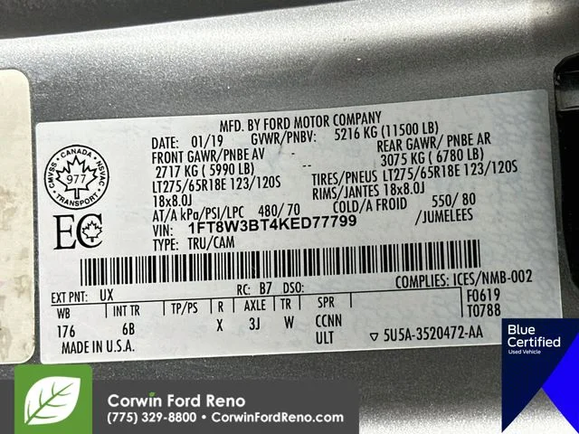 Used 2019 Ingot Silver Metallic Ford Lariat image 36